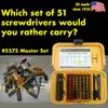 Chapman MFG Master Kit 5575 64 Part Screwdriver Set Mini Ratchet USA MADE
