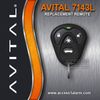 Avital 7143L 4-Button Remote Control Replacement Transmitter 474L EZSDEI474S