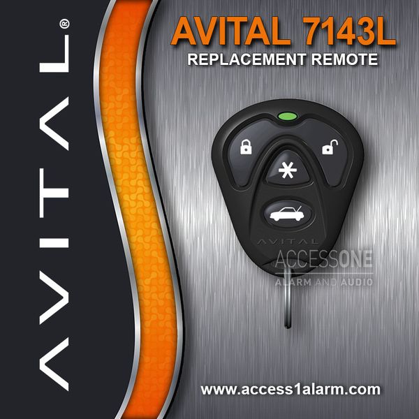 Avital 7143L 4-Button Remote Control Replacement Transmitter 474L EZSDEI474S