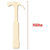 Wooden Hammer 3-50 cm Decorative Crafts, Size: 11 cm, Pack of 1