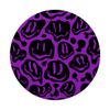 Black Purple Dripping Smile Face PopSockets Standard PopGrip