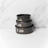 MasterClass Non-Stick Spring Form Loose Base Cake Pan Bundle, Includes 3 Round Tins, Sizes 15cm, 20cm and 23cm
