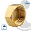 Cap with Hexagonal Brass Stainless Steel Internal Thread 1/2 Inch