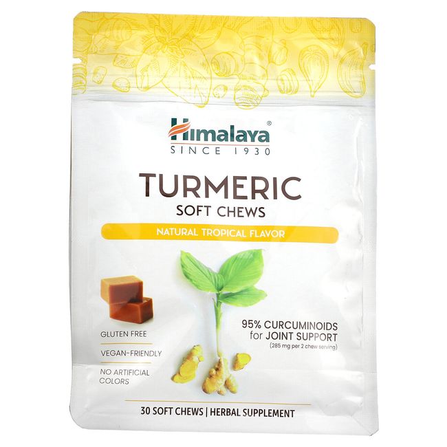 Turmeric Soft Chews, Natural Tropical, 30 Soft Chews