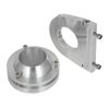 CNC 2" Swivel Base Floor Mount 2 1/2" Steering Column Drop Comb Kit Universal