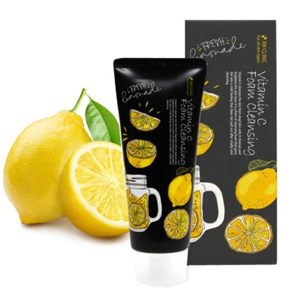 3W Vitamin C Cleansing Foam 100ml Pure Natural Foam Cleanser