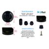 Yourspares Universal Black Control Knobs for Ovens, Cookers and Hobs (Pack of 4)