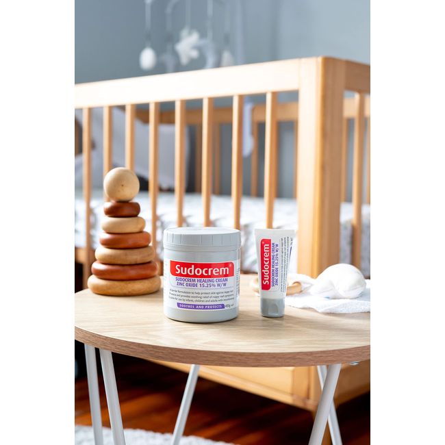 2 x Sudocrem Baby Healing Cream Soothes Protects, Zinc Oxide 15.25