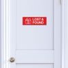 Basic Lost And Found Sign (Black) - Large