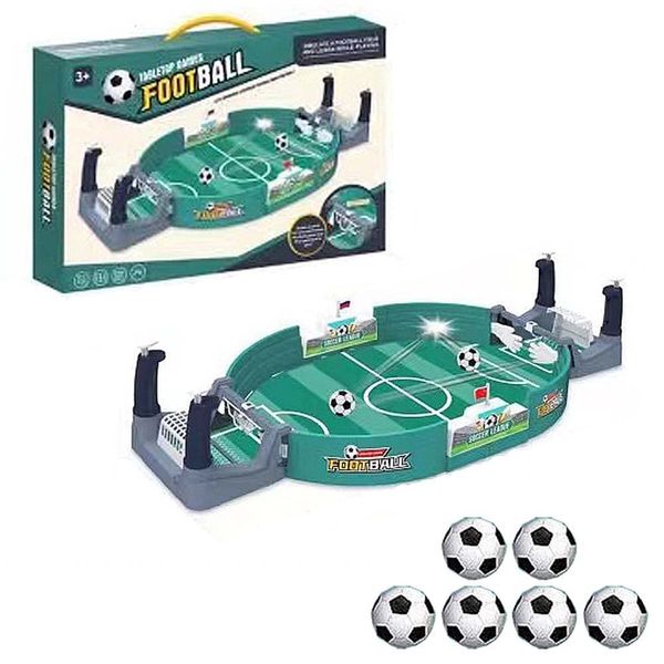 Mini Table Soccer Game Toys - Tabletop Football Game Toy With 6pcs mini Football, Desktop Interactive Soccer Game Toy For Kids Adults Christmas Birthday Party 2022 Worlds Cup Gift (Medium)