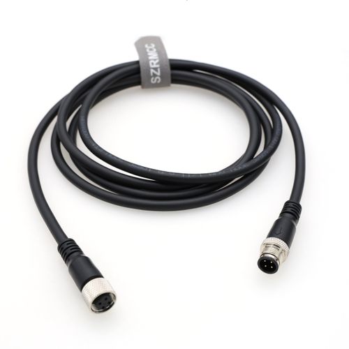 SZRMCC M12 Sensor Cable for OMRON Sick BALLUFF LEUZE Schmersal Bernstein Sensor Industrial Profibus EtherNET/IP, A Coded 4pin Male to Female