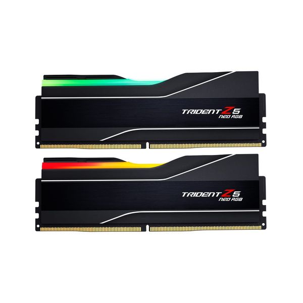 G.SKILL Trident Z5 Neo RGB Series (AMD Expo) DDR5 RAM 32GB (2x16GB) 6000MT/s CL30-38-38-96 1.35V Desktop Computer Memory UDIMM - Matte Black (F5-6000J3038F16GX2-TZ5NR)