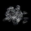 Kingsie Nail Tips, Set of 600, 10 Different Sizes, Oval, Short, False Nails, Plain, Fake Nails, Gel Nails, Nail Supplies, Nail Art, DIY, Practice, Professional, Beginners, Transparent