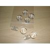 8 x Singer Plastic Sewing Machine Bobbins - 66k Curved