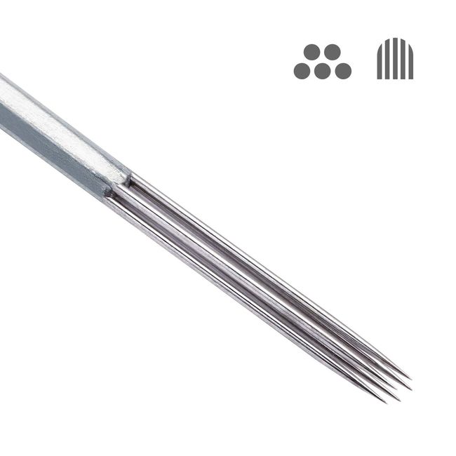 50 Round Shader Sterile Tattoo Needles - 15RS
