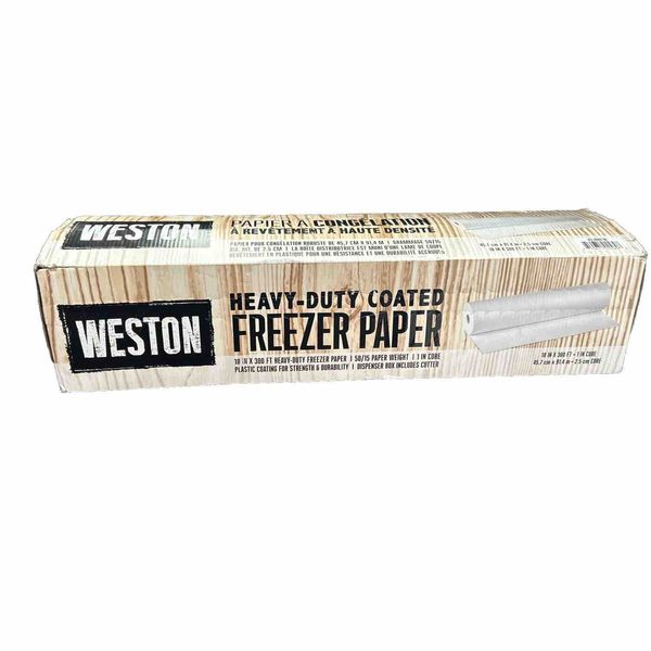 Weston Heavy Duty Freezer Paper in Dispenser Box, 18 in x 300 feet w/ Cutter FS