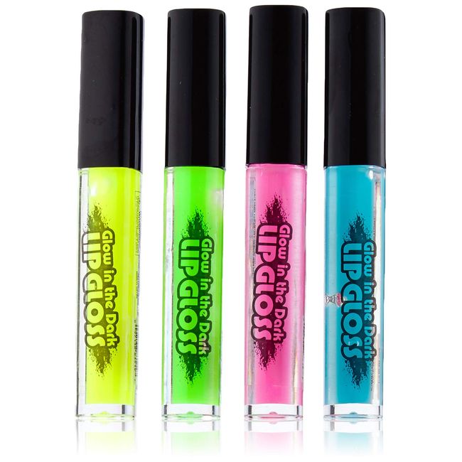 Rhode Island Novelty Assorted Color Glow In The Dark Lip Gloss (4)