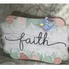 Inspirational Scalloped Glittered Hanging Decor. “Faight”. ShipN2Hours