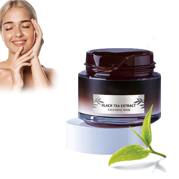 Peel Off Maske, Schwarzer Tee Haut Peel Off Maske, Schwarztee Reinigungsmaske, Black Tea Extract Peel Off Gesichtsmaske, Reinigung Mitesserentferner, Tiefenreinigungsmaske