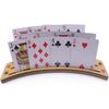 2 x Large Wooden Playing Card Holders