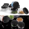 Accmor 100 Pieces 3g Empty Sample Containers with Lids Cosmetic Jars with 5 Pieces Mini Spatulas