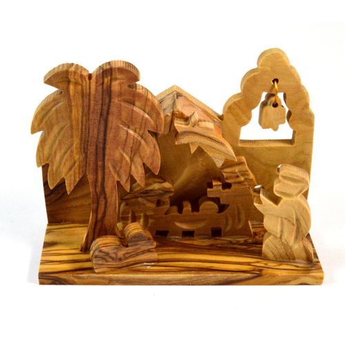 Bethlehem Olive Wood Christmas Nativity Ornaments From Israel the Holy Land