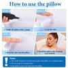 Jetec 2 Pieces Inflatable Bath Pillow for Tub Pillows Neck Support Spa Pillow Bathtub Soft Bath Cushion for Women Bathroom Supplies,Large and Small Size (White)