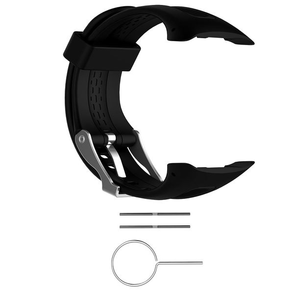 tenyun Garmin Forerunner 10/15 Replacement Belt Unisex Silicone Wrist Band/Belt Small 0.81 in. W X 0.77 in. L Size 0.98 in. W X 0.94 in