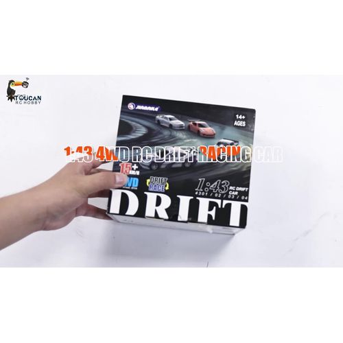 1:43 Remote Control Mini RC Drift Car RTR Race Car Model W/Traffic Safety Cone