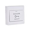 sourcing map Push to Exit Button Release Switch Door Access Control System PC Panel 86mmx86mm 12V 3A White