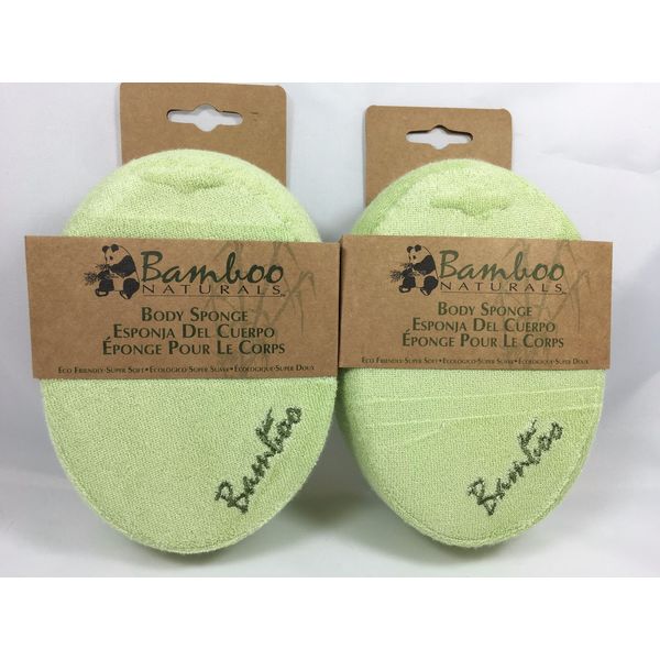 Evriholder Bamboo Body sponge (pack of 2)