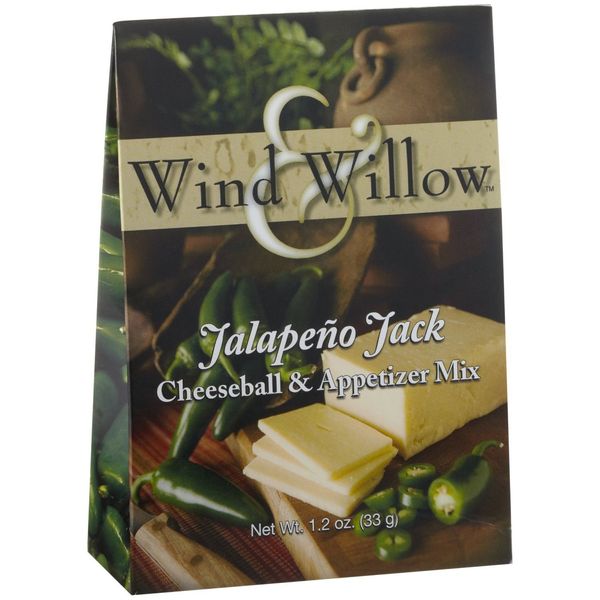 Wind and Willow Jalapeno Jack Cheeseball & Appetizer Mix - 1.2 Ounce (4 Pack)