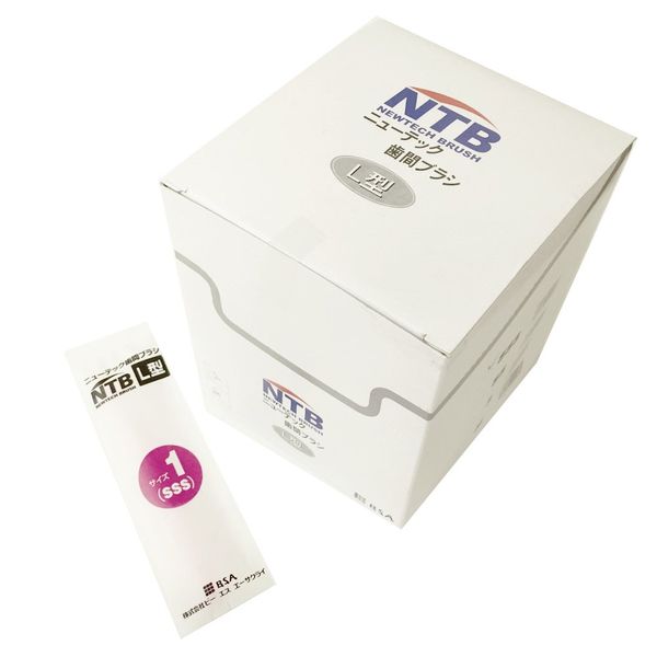 Newtec Interdental Brush, L Type, Simple Pack, SSS, Pink, 50 Pieces