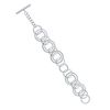 Ted Baker Hulie Multi Hoop Adjustable Bracelet For Women (Silver)