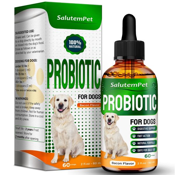 Dog Probiotics Drops | Digestive Balance & Enzyme Blend | 2 Oz