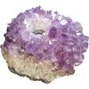 StarStuff.Rocks Premium A Grade Natural Amethyst Cluster Candle Holder - Large