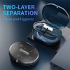 New Double-layer Retainer Storage Case with Belt Chewing,Removal Tool,Cleaning Brush,Built in Mirror Orthodontic Retainer Case,Mouth Guard Case,Denture Case