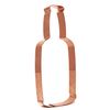 Large 6 Inch Tall Copper Beer Bottle Cookie Cutter