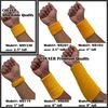 COUVER Basketball Star Golden Yellow Standard Headband / 4" Wristbands Set with Purple(Like LA Laker Purple) Number 24