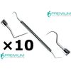 Dental Williams Explorer Probe 23 Color Coded Double Ended Instruments Set of 10