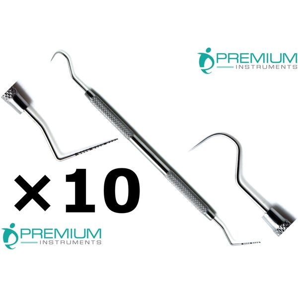 Dental Williams Explorer Probe 23 Color Coded Double Ended Instruments Set of 10