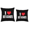 I Love West Sacramento Throw Pillow