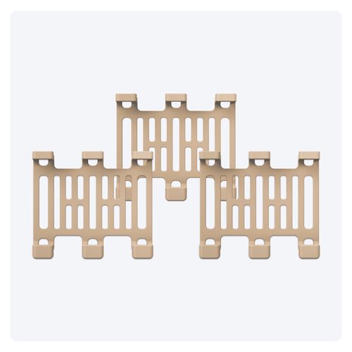 Tractive Rubber Clips (Pack of 3) for Tractive Dog XL GPS Tracker (Brown)