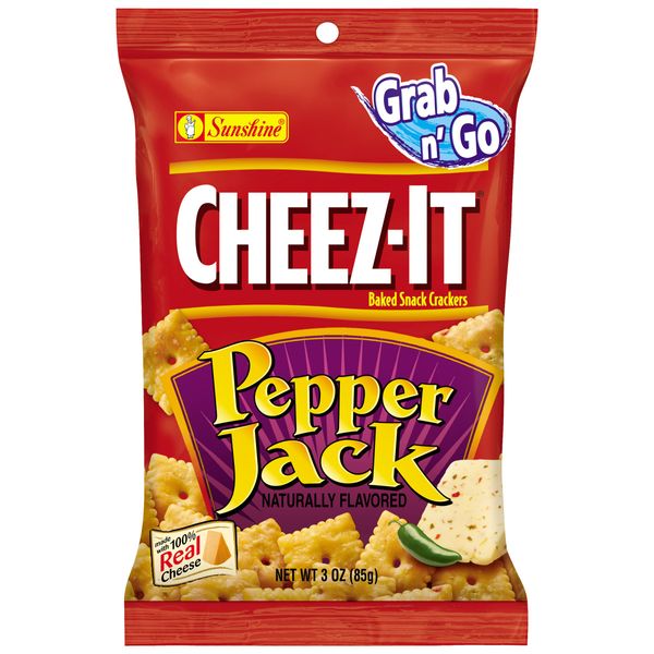 Cheez-It, Baked Snack Crackers, Pepper Jack, 18oz (6 Count)