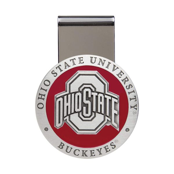 Heritage Pewter Ohio State Money Clip | Durable Money Holder | Intricately Crafted Metal Pewter Alma Mater Inlay