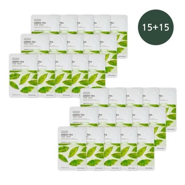 15+15 1 pack a day plan The Face Shop&#39;s Green Tea Mask Sheet 20g