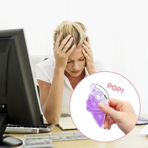 imple Fidget Toys Pop Fidget Toy Keychain Toy Mini Stress Relief Hand Toys Ice Cream Pop Sensory Toy Pop Anxiety Stress Reliever Office Desk Toy for Kids Adults