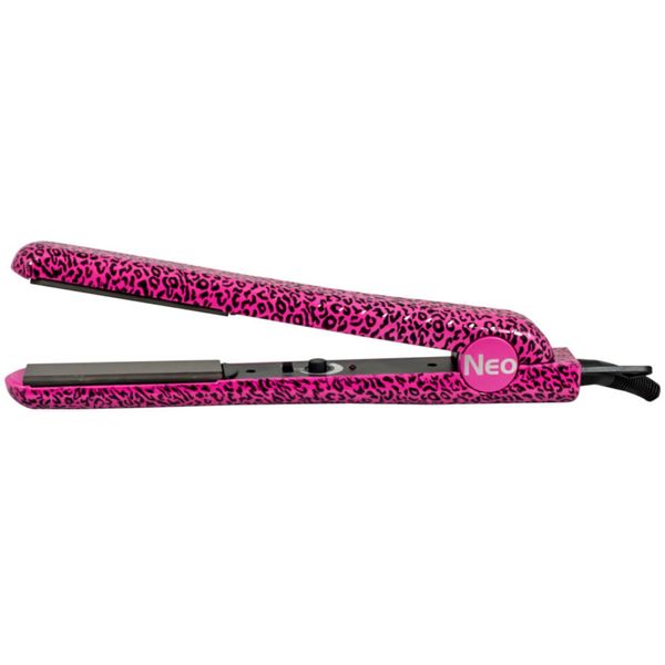 The Neo Choice Pro 1 inch Floating Plates Hair Straightener Flat Iron with Temp Control (Pink Leopard)