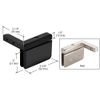 CRL PPH05LMBL Matte Black Prima 05 Series Left Hand Offset Mount Hinge