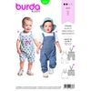Burda Style Sewing Pattern B9337 Babies' Trousers with Braces